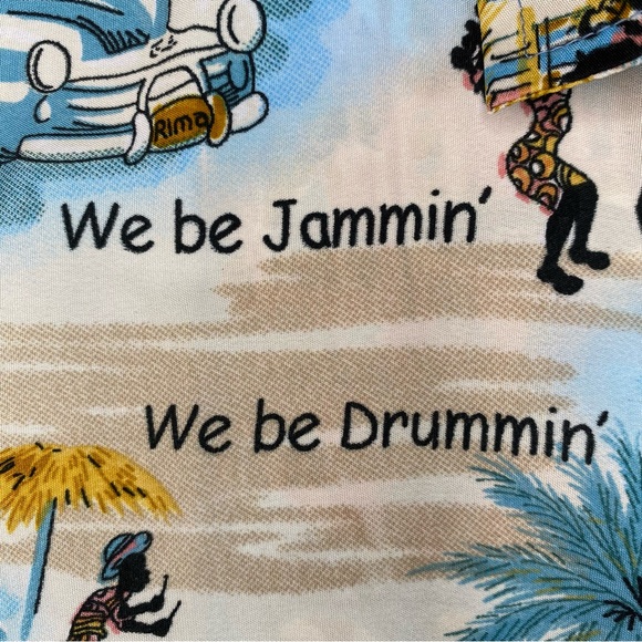 Rima We Be Jammin’ Surfin’ Caribbean Camp Shirt Men’s Size 2XL/3XL - Picture 10 of 12